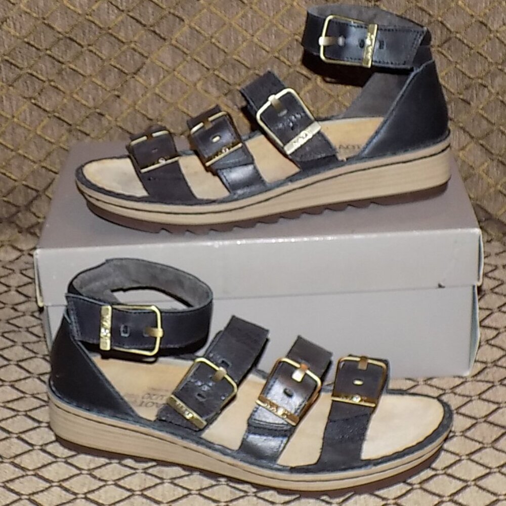 Naot begonia Gladiator mix medium leather EU37 US6